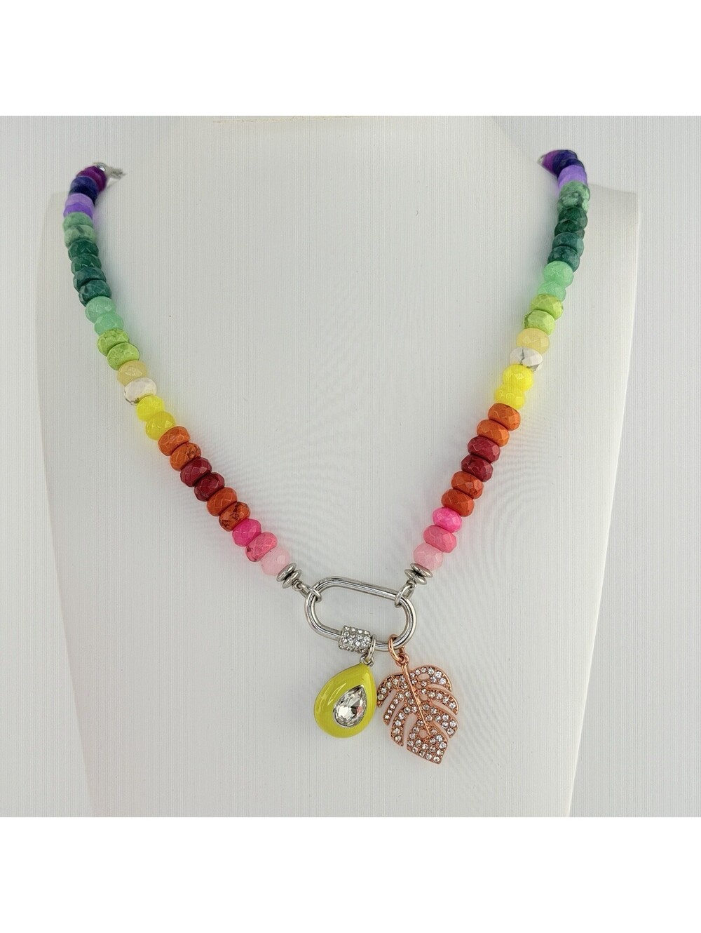 Bomb Party Pendants RBP6255MU "Palms In Paradise” Rainbow Palm Leaf